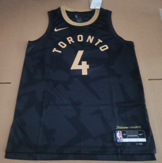 Maillot Toronto Raptors 4 Barnes 2023 City Edition Noir