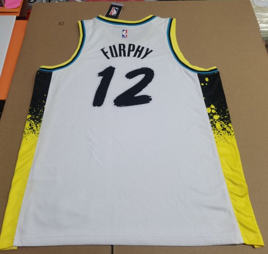 Maillot de Basket 12 Furphy 2025 City Edition Blanc