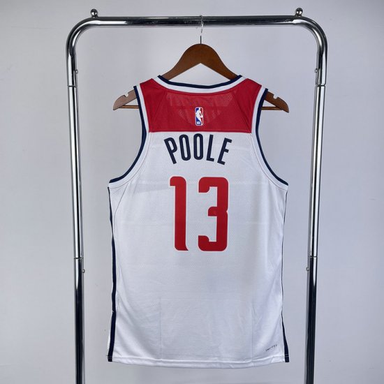 Maillot de Basket 13 Poole Wizards Blanc - Cliquez sur l'image pour la fermer