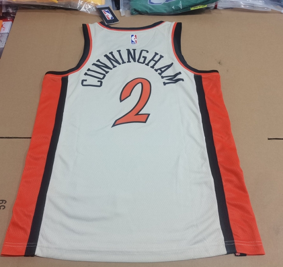 Maillot de Basket 2 Cunningham Pistons 2025 City Edition Blanc - Cliquez sur l'image pour la fermer