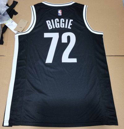 Maillot de Basket 72 Biggie Brooklyn Nets Noir