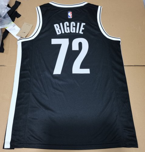 Maillot de Basket 72 Biggie Brooklyn Nets Noir