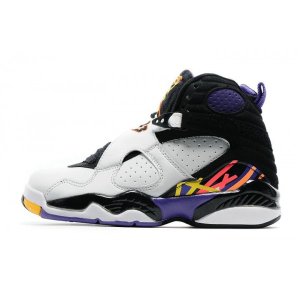 Air Jordan 8 Retro Bg (Gs) Three-Peat Blanc