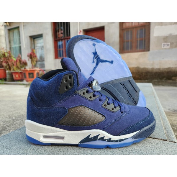 Nike Air Jordan 5 Midnight Marine Homme Size Sneak...