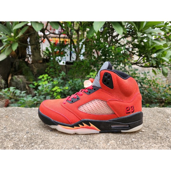 Nike Air Jordan 5 Retro Dunk On Mars Homme Basketball Chaussures Orange