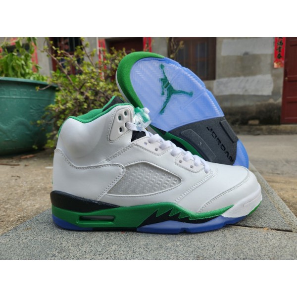 Nike Air Jordan 5 Retro Lucky Vert Homme Basketbal...