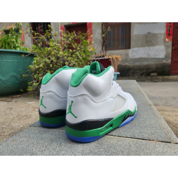 Nike Air Jordan 5 Retro Lucky Vert Homme Basketball Sneakers