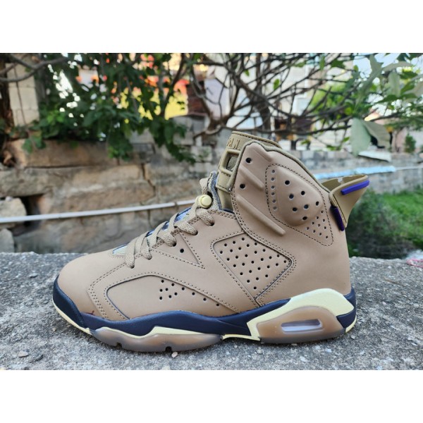 Nike Homme Chaussures Air Jordan 6 Retro All Star Chameleon Marron