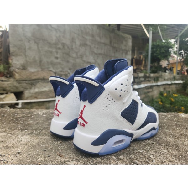 Nike Homme Chaussures Air Jordan 6 Retro Beige Marine