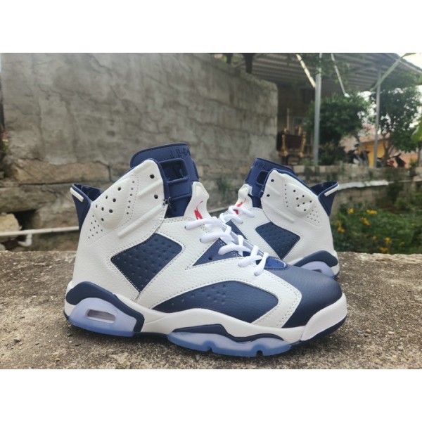 Nike Homme Chaussures Air Jordan 6 Retro Beige Marine