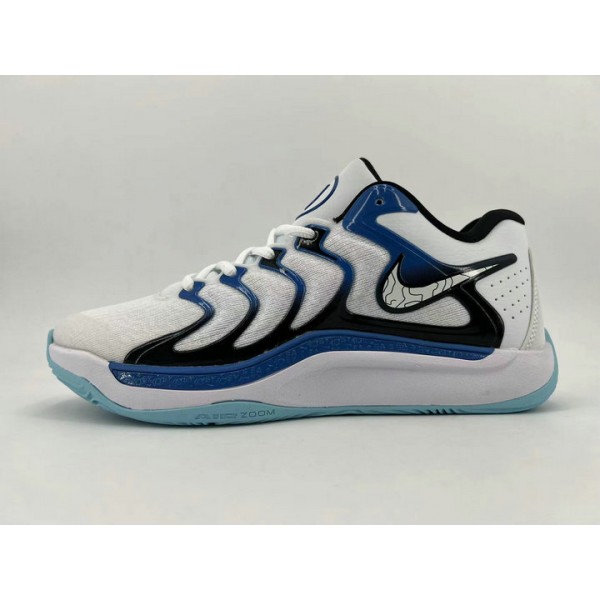 Chaussures de Basketball Nike KD 17 Penny Blanc Noir-Game Royal FJ9487-100 Homme