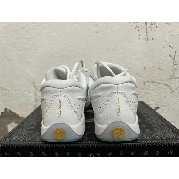 Chaussures de Basketball Nike KD 17 Blanc Or Homme