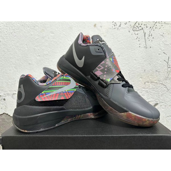 Chaussures de Basketball Nike KD 4 Noir History Month 530960-001 Homme