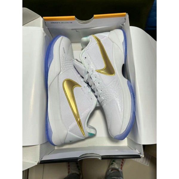 Nike Kobe 5 Protro Undefeated What If Unlucky 13 Blanc DB4796-100