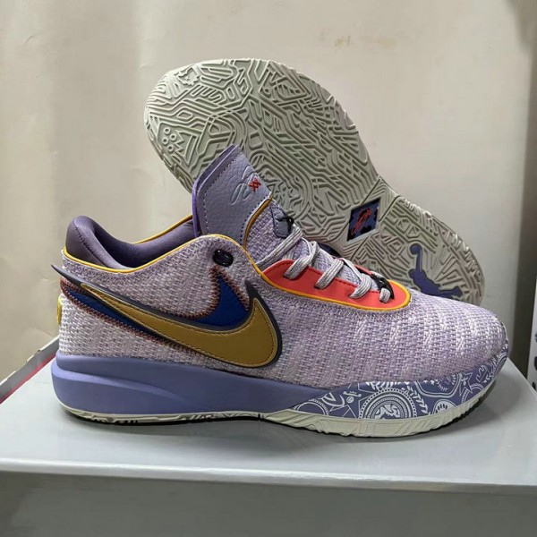 Chaussures de Basketball Nike LeBron 20 Violet Frost DJ5422-500 Homme