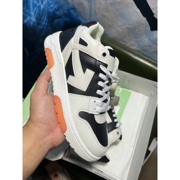 OFF-WHITE Out of Office Sneaker Gris Noir Orange OMIA189S23LEA0040510