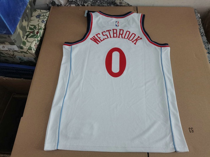 Maillot 0 Westbrook Clippers 2024-25 Blanc - Cliquez sur l'image pour la fermer