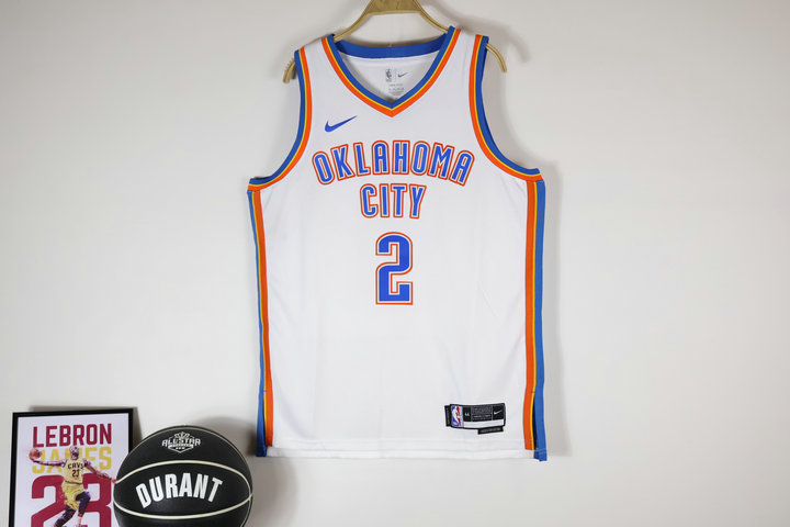 Maillot 2 Gilgeous-Alexander OKC Thunder 2023-24 Association Edition Blanc - Cliquez sur l'image pour la fermer