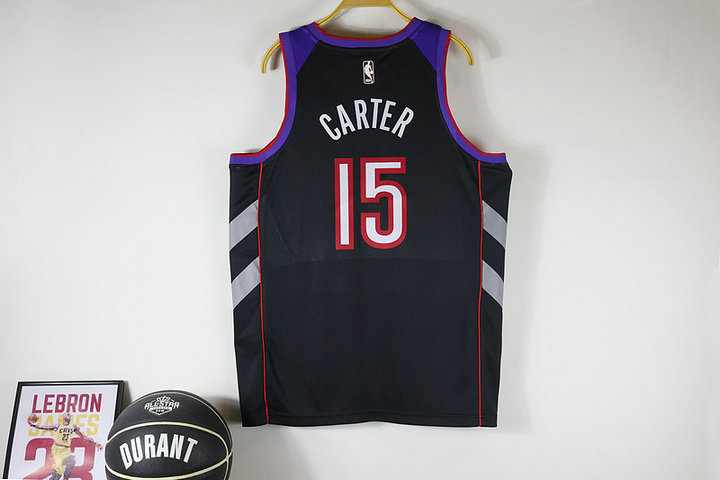 Maillot de Basket 15 Carter Raptors Retro Violet - Cliquez sur l'image pour la fermer