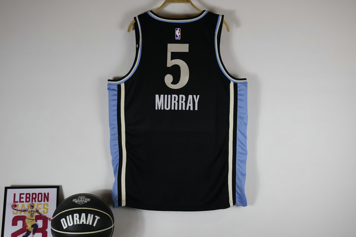 Maillot de Basket NBA Hawks 2024 Murry 5 Noir - Cliquez sur l'image pour la fermer