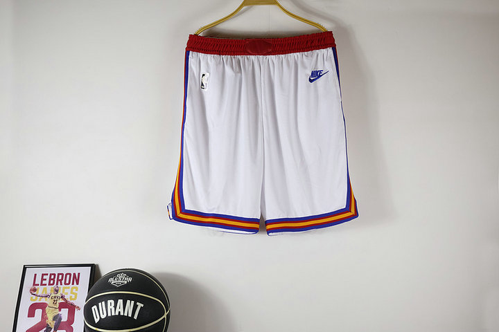 Short Golden State Warriors 2024-25 Retro Blanc - Cliquez sur l'image pour la fermer