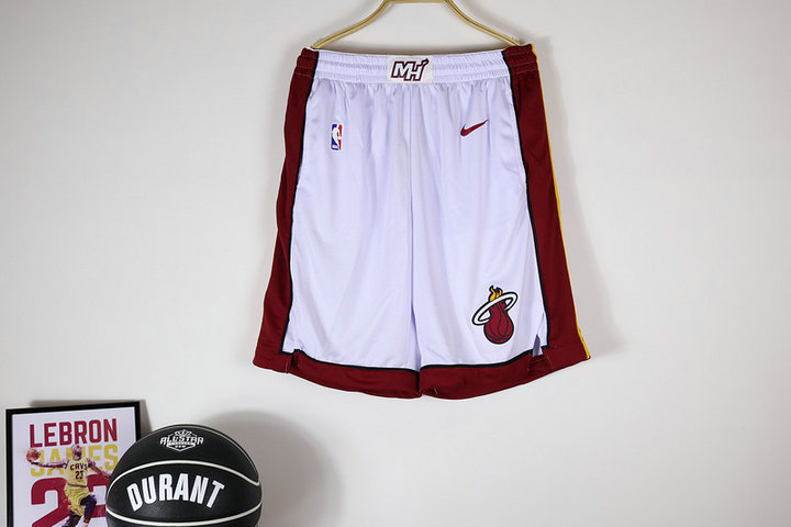 Short Miami Heat Blanc Homme - Cliquez sur l'image pour la fermer